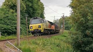 70807 6J37 Carlisle Yard  Chirk Kronospan Logs 15th July 2024 [upl. by Audrit]