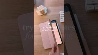 How to take aesthetic notes on iPad digital notetaking in Goodnotes notebook study with me on iPad [upl. by Milman745]