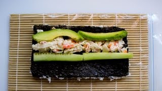 California Sushi Roll Recipe [upl. by Ainoyek]