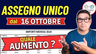 ASSEGNO UNICO PAGAMENTI OTTOBRE con AUMENTO e NUOVI IMPORTI  CEDOLINO PENSIONI NOVEMBRE INVALIDI [upl. by Obel412]