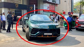 Lamborghini URUS ₹4 CRORES Delivery  SPECIAL and UNIQUE SHADE  LAMBORGHINI IN INDIA [upl. by Aerua]