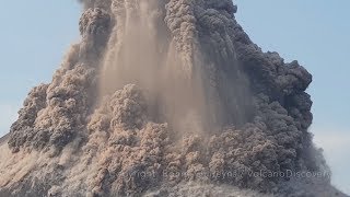 Krakatoa volcano explodes spectacular huge eruption two months before 2018 tsunami [upl. by Roswell]