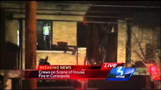 Coraopolis family escapes house fire [upl. by Natsyrt916]