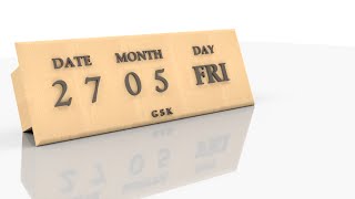 Wooden Calendar  Autodesk Inventor [upl. by Ainoet758]