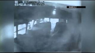 Raw Video Tornado Hits School Bus [upl. by Kaule]