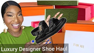 Designer Shoes for Spring GUCCI DIOR HERMES VALENTINO AND LOUIS VUITTON Wearable Fashion Trends [upl. by Ransell]