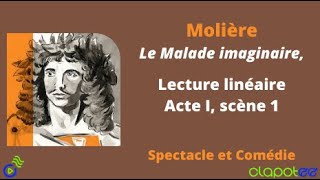 MOLIERE  Le Malade Imaginaire Acte I scène 1 [upl. by Nalim]