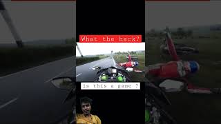 What the heck 😲😲😲 ninja superbikesrace automobile smartphone biker superbikeracers bikerr [upl. by Atkins]