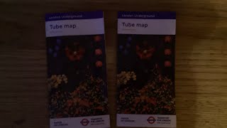 Reviewing a tube map from December 2023 which I got today at Epping Station￼ [upl. by Ruberta431]