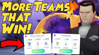 Even More Winning Teams to Beat GIOVANNI Shadow MOLTRES in Pokemon GO [upl. by Reniti]