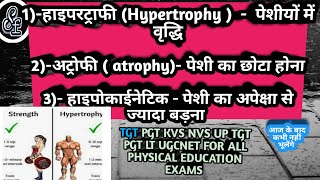 What is Hypertrophy Atrophy And Hypokineticहाइपरट्राफी अट्रॉफी हाइपोकइनेटिक क्या है Hypertrophy [upl. by Melany941]