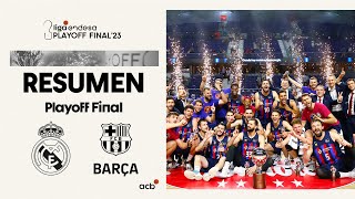 Real Madrid  Barça 8293 RESUMEN  Playoff Final 2023 [upl. by Ariajaj]