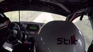 Camera Car IsacchiSini Fiat Panda KIT 5Rally Terra Sarda 2016 Ps Porto Cervo [upl. by Aicirtam145]