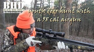 13 yo girl drops deer with a 58 cal airgun [upl. by Eanom]