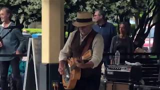 Rambling On My Mind  Roy Rogers amp The Delta Rhythm Kings Live  Healdsburg Plaza CA 52819 [upl. by Adia]