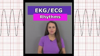 ECG EKG Heart Rhythms Nursing shorts afib vtach bradycardia sinus rhythm aflutter [upl. by Haik]