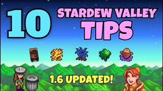 10 Stardew Valley 16 Beginner Tips [upl. by Netsud]