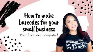 How to make barcodes for your small business  Inventory Management Hack [upl. by Ivory]