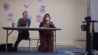 Max Mittelman and Erica Lindbeck doing Overwatch voices  Evillecon 2017 [upl. by Gwenn]