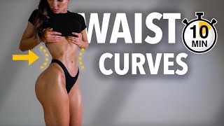 Get WAIST CURVES NATURALLY Ab Workout for Flat Belly amp Slim Waist No Equipment At Home [upl. by Ymij283]