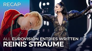 All Eurovision entries written by REINIS STRAUME  RECAP [upl. by Olegnaed]