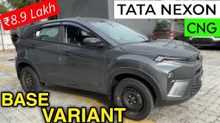 New TATA NEXON CNG  BASE MODEL  ₹89 Lakh  Full Detail Review  Better Than maruti Brezza [upl. by Claudianus]