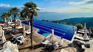 My first 4K UHD video Lefay Resort amp Spa Lake Garda Italy PHENOMENAL views amp pool [upl. by Reiter689]