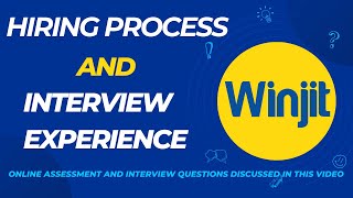 Winjit Technologies Hiring Process Online Assessment amp Latest Interview Experience  5 Rounds [upl. by Nahtnanhoj]