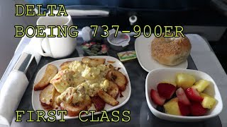 Delta 737900ER First Class  How good is it New York  Punta Cana [upl. by Etnoval]