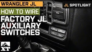 How To Wire Auxiliary Lights To JL Wranglers Factory Switch Panel [upl. by Valley149]