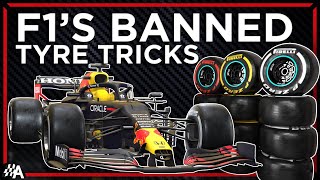 The BANNED F1 Tyre Tricks Teams Have Been Using To Fool Pirelli  Formula 1 2021 [upl. by Janey]