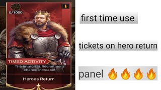 use super tickets on hero return panel 🔥🔥🔥🔥 rise of empire ice and fire [upl. by Anear]