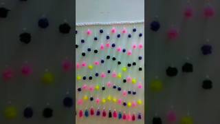 Diy woolen door hanging craft  easy mohara  simple woolen craft ideas woolencraft youtubeshorts [upl. by Yleik]