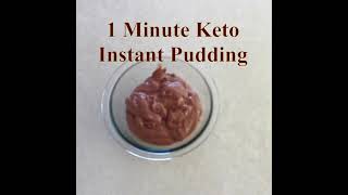 1 Minute Keto Pudding Dairy Free Options [upl. by Magnolia]