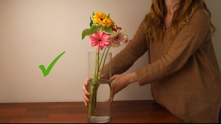 How to arrange flowers in a vase [upl. by Ahsiral546]