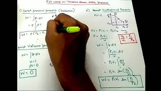 Various Quasi Static Process  pdv  Work  Thermodynamics [upl. by Nywnorb97]