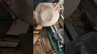 Coupe en Peuplier tournagesurbois woodworking art [upl. by Akem]