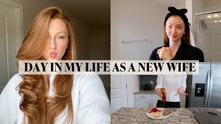 DAY IN MY LIFE AS A NEW WIFE Date night my new morning routine adjusting to married life [upl. by Karee365]