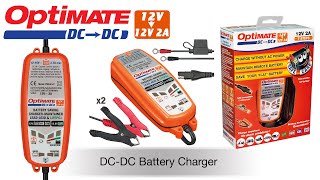 OptiMate DC to DC EN TM500 V2 12V to 12V 2A  Battery Protection [upl. by Selinski]