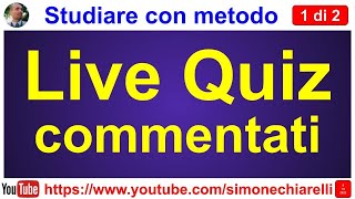 Live Quiz commentati con Simone Chiarelli  parte 1 di 2 8102023 [upl. by Backler]