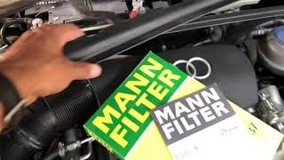 How to change Cabin air filter on Audi A4  B6B7 [upl. by Dittman]