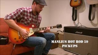 Manlius 59LT and Hot Rod 59 PAF style pickups [upl. by Bonnee]