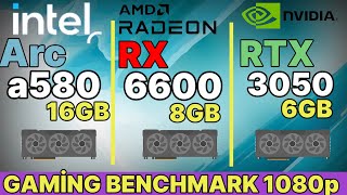 Intel Arc a580 vs Rx 6600 vs rx 6600 vs rtx 3060 vs Rx 5700 xt vs rtx 3050 vs rtx 2060 [upl. by Silva]