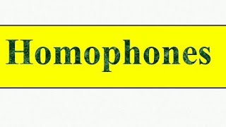 HomophonesHomonyms With Hindi Meaning And Sentences [upl. by Schriever711]