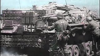 WW2 Eastern front in colour  voiced footage [upl. by Supen]