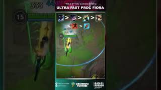 Wild Tips  Fiora fast proc with Protobelt [upl. by Zat]