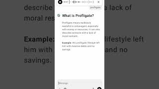 What is Profligate [upl. by Nagram630]