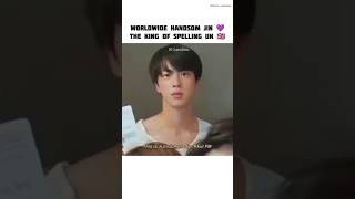 Worldwide handsome Jin 💜 bts btsshorts btsfunny jin apt handsome [upl. by Studner]