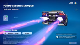 Nouvelle BOUTIQUE Rocket Racing sur Fortnite [upl. by Thagard235]