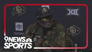 Deion Sanders holds CU news conference before Utah rivalry game [upl. by Anauj]